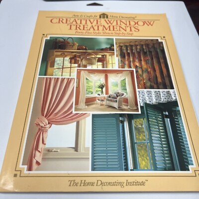 s13- Creative Window Treatments Sewing Pattern Book 45 Styles Step by Step 1992