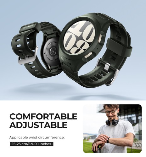 Funda resistente a prueba de golpes Dexnor para reloj Samsung Galaxy 6 bandas 40 mm/44 mm - Imagen 35 de 103