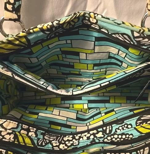 Vera Bradley ~ Bolso de mano retirado Blue Island Blooms Whitney - Imagen 12 de 16