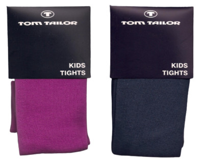 WÄRMEND Strickstrumpfhose,Baumwollmix, magenta oder jeans, div.Gr. *TOM TAILOR*