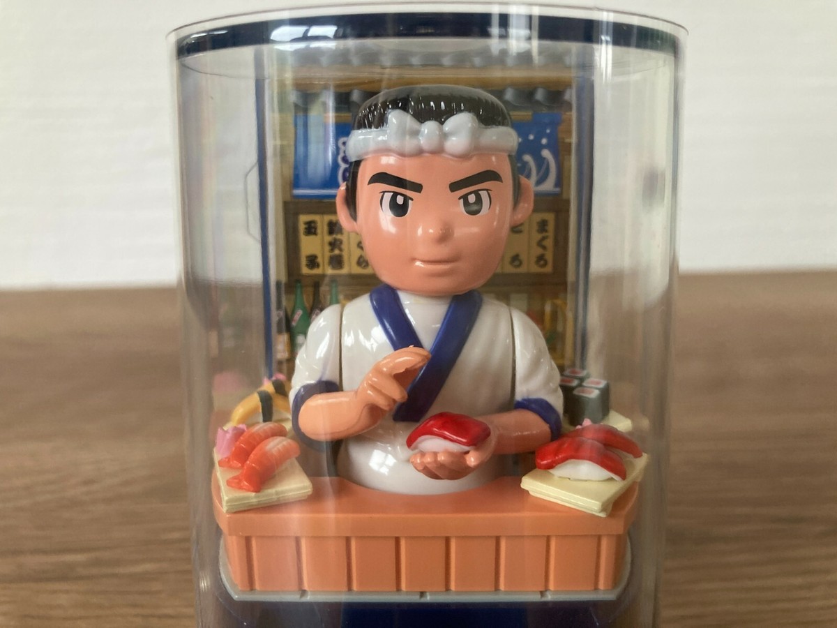 suusanさん SANTA Solar Figurine Sushi Chef Shokunin Sushi Shop Japanese toy