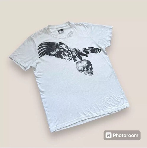 ๐ฅ๐ Vintage y2k emo skull velvet burnout t shirt Size Small - Picture 5 of 8