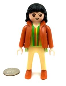 Office Dollhouse City Playmobil Figure N277 Mother Woman in Orange Suit Jacket