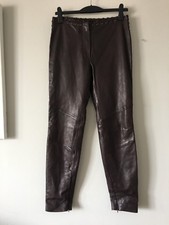 NWT JUST CAVALLI OVIS ARIES DYED LAMB BRAIDED ANKLE ZIP PANTS SIZE 46