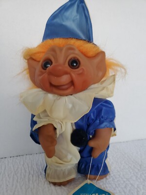  Dam Things Adopt a Norfin Troll Clown Troll 9.5'' Tall 1977 Thomas Dam Denmark