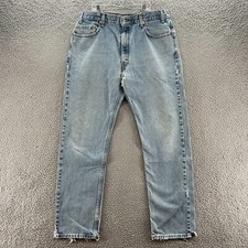 Vintage Levis 505 4891 Jeans Mens 36x32 Regular Fit Straight Leg Stone Denim 