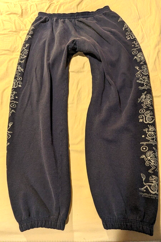 Vintage Powell Peralta Bones Brigade tribal blue large sweatpants - Picture 7 of 7
