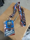 Funko Captain America Pop Lanyard - Badge Holder & Rubber Charm