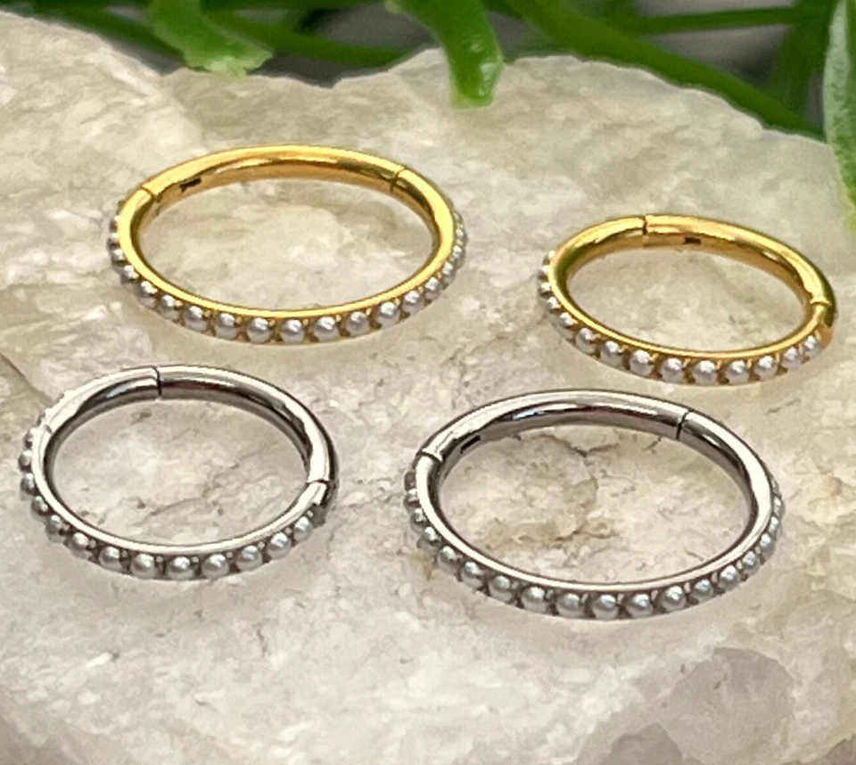 1шт наружный край жемчуг титана на петлях орбитальная спираль перегородка ухо хрящ - Изображение 2 из 3