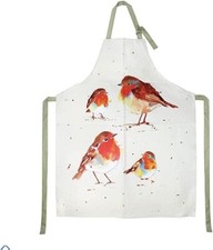 Küchenschürze - Winter Rotkehlchen Design