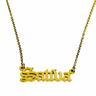 20'' Gold Sativa Necklace