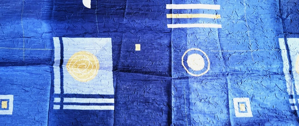 Restos brillantes AZUL ITALIANO 2 ps. Cada TALLA 18" x 2yd.18" = 5yd. LONGITUD Foto 4 de 4