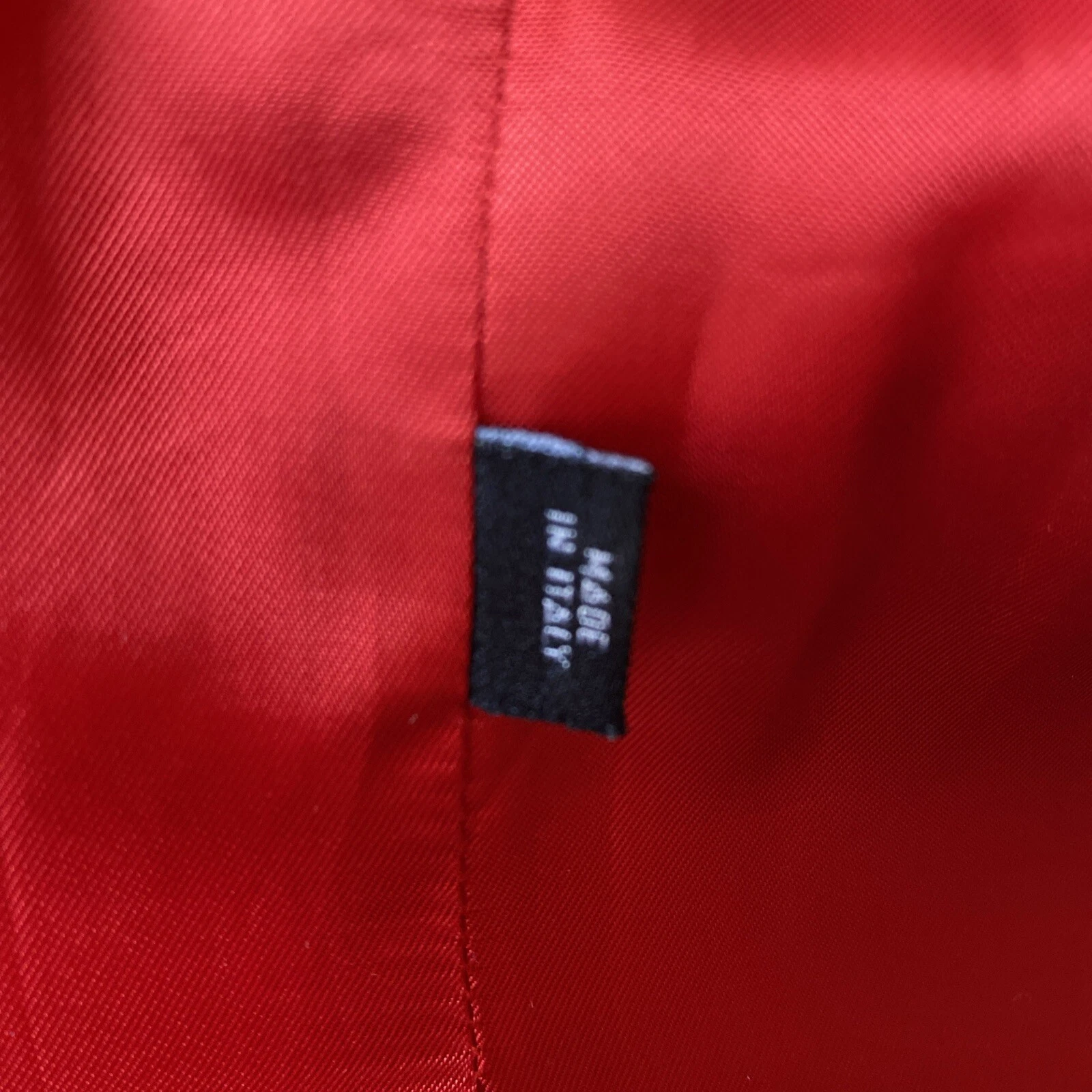 Giacca blazer GIANNI VERSACE Versus rosso bianco a righe fodera Italia 28 42 vintage