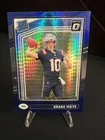 2024 Panini Donruss Optic - Rated Rookie Drake Maye #229 Blue Hyper Prizm (RC)