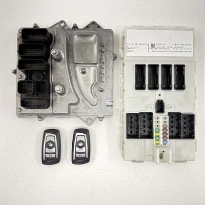 15-18 BMW F80 M3 S55 DME ECU Engine Control Unit BCM Module Key Set OEM