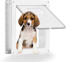 Medium Dog Door, Magnetic Door for Pets up to 44 Lb, 13.5'' X 11'' Doggie Door,