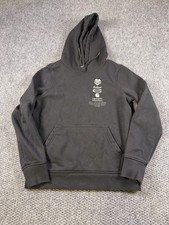 Carhartt Hoodie Womens Small 4-6 Black Relaxed Fit Fleece Kangaroo Pocket