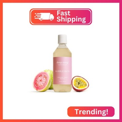 Deep Steep Bubble Bath, Passion Fruit Guava, 10 oz   Soothing Soak with Shea But