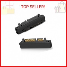 UCCKEYI 2PC SFF-8482 SAS to SATA 22 Pin Angle 90 Degree Hard Disk Adapter New