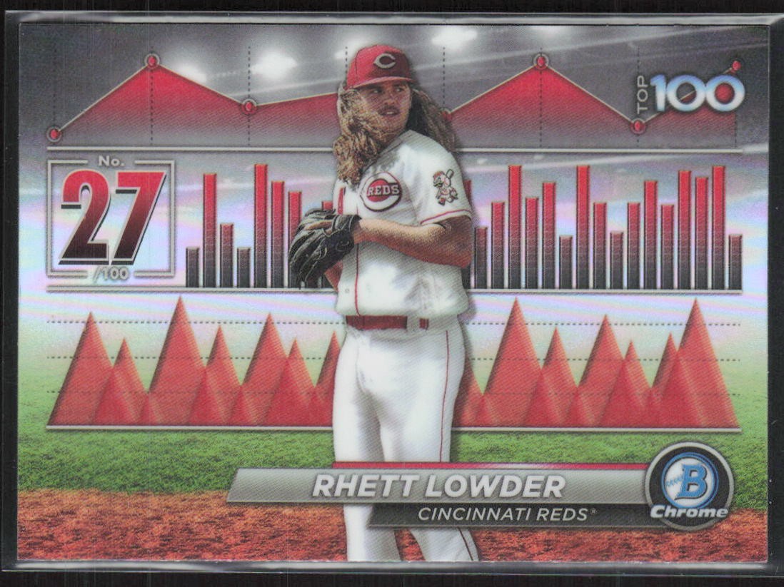 2024 Bowman #BTP-27 Rhett Lowder Bowman Scouts' Top 100 Cincinnati Reds (DD)