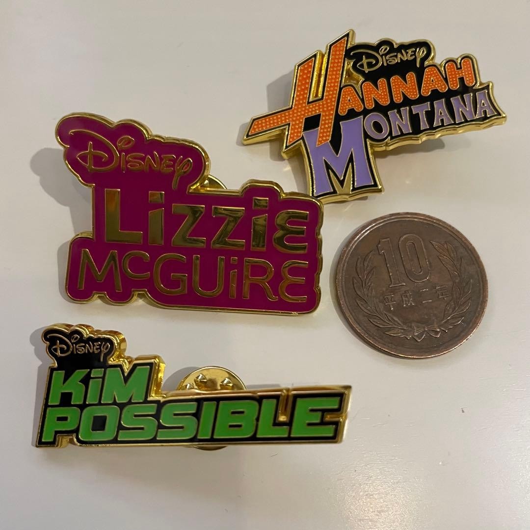 Loungefly Disney Channel 3 Pin Set Hannah Montana Kim Possible