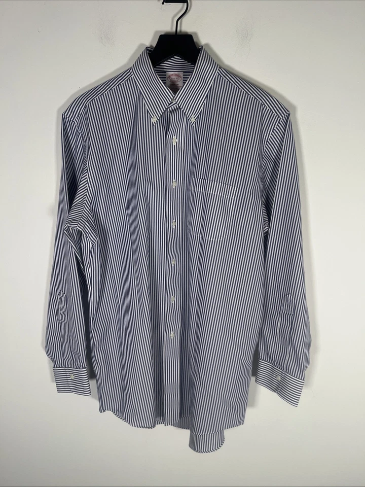 Brooks Brothers Shirt Mens 15.5 33Madison SupimacottonNon Iron Dress Button Down - Image 2 of 4