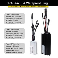 Ebike Controller 24V/36V/48V 17A 26A 30A Sine...