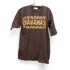 Vintage retro single stitch souvenir tee from Bahamas size medium m6 19" ptp