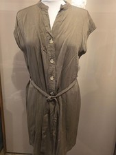 Violeta by Mango Khaki Dress - Size M/10-12