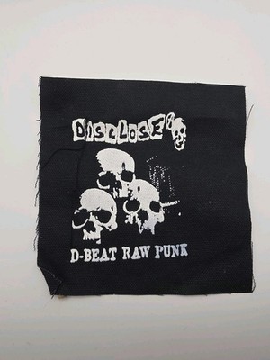 Vintage 80s 90s Punk Disclose D-Beat Raw Punk Canvas Sew On Battle Jacket Patch