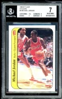 Michael Jordan Rookie Card 1986-87 Fleer Stickers #8 BGS 7