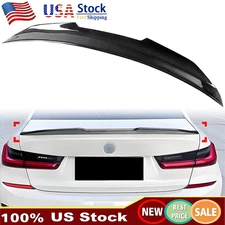  FOR BMW 19-25 G20 330i G80 M3 CARBON FIBER PSM TRUNK SPOILER+REAR ROOF SPOILER 