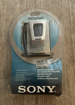 Sony Pressman Clear Voice Cassette-Corder TCM-20DV Time Walkman Rare New Sealed