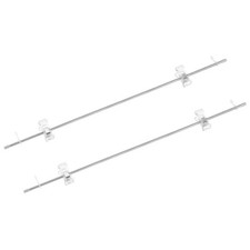 Poster Hanger Pole Rod Stainless Steel Hanging Flag 42cm/16.5inch,2 Sets