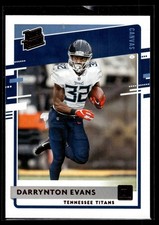 Darrynton Evans 2020 Donruss Rated Rookie Canvas Card #333. rookie card picture