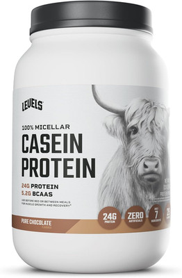 Levels 100% Micellar Casein Protein, Hormone Free, Chocolate, 2LB