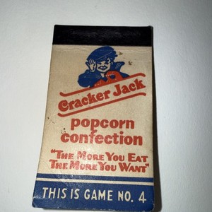 Vintage Premium Cracker Jack Prize 1940's Game No. 4 Popcorn Confection X4