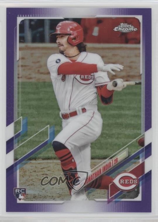 2021 Topps Chrome Update Target Purple Refractor Jonathan India #USC74 1bu3