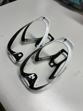 Specialized S-Works Rib Cage II pair carbon fiber water bottle cages white