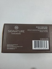 Signature Hardware SHBERH2PN Beasley Double Robe Hook - Polished Nickel