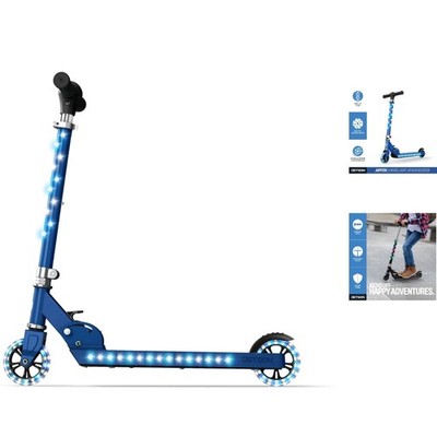 Durable Jupiter Kids Kick Scooter - 100+ LED Lights, Adjustable and Fun!