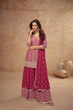 women salwar kameez suit Wear Kurta women Party Pakistani Indian Flared Gown...