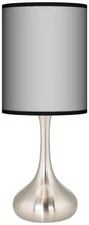 Giclee Glow Droplet 23 1/2" All Silver Modern Table Lamp