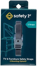 TV  Furniture Safety Straps, Black, Multi, 2 Straps Pack of 12 