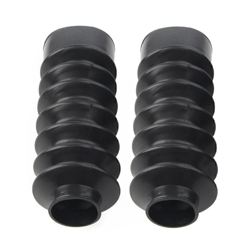 Cubierta de horquilla polainas botas cortas Gator aptas para Harley Sportster XL883 XL1200 goma EE. UU. Foto 4 de 4