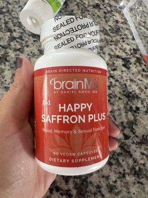 Original BrainMD Happy Saffron Plus Capsules Made In USA