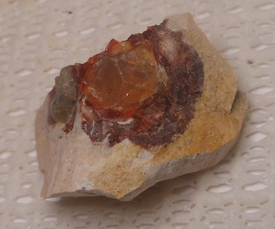 29ct Mexican Fire Opal Lapidary Rough Raw Earth-Mined Cut Polish Craft Gems