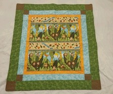 Handmade Baby Quilt/Lap Blanket With Monkeys