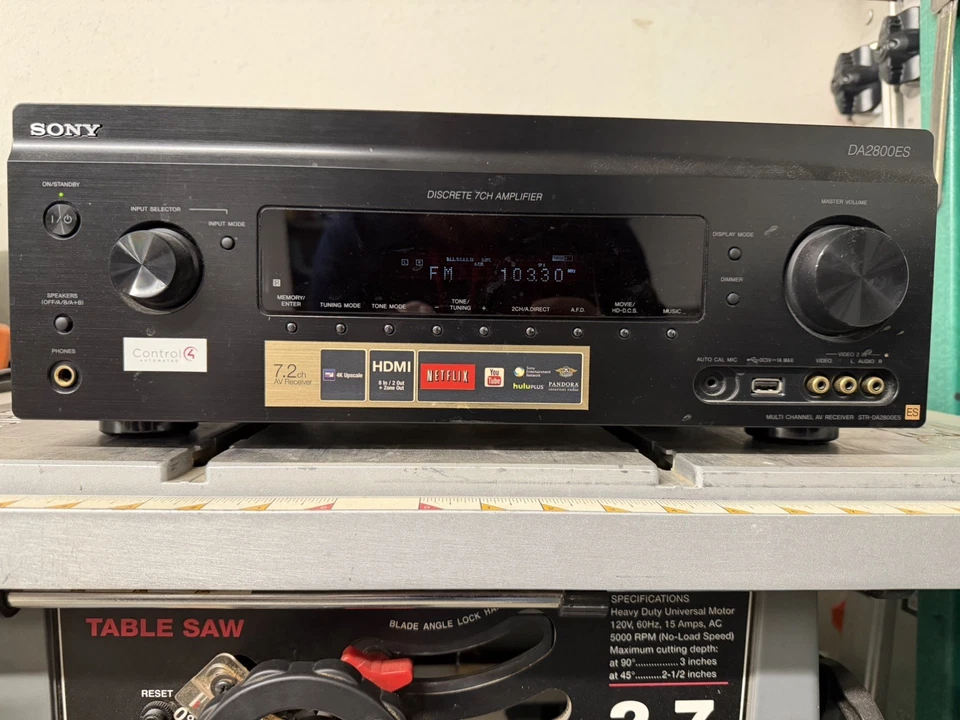 Stunning Sony ES STR-DA2800ES 7.2-Channel Home Theater Receiver HDMI Clean - Image 3 of 4