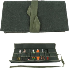 Tool Roll up Pouch, Tool Rolls Bags Heavy Duty Canvas Roll-Up Bonsai Tool Storag